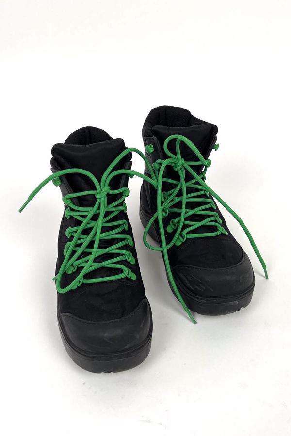 Bottega Veneta boots black green laces size 35